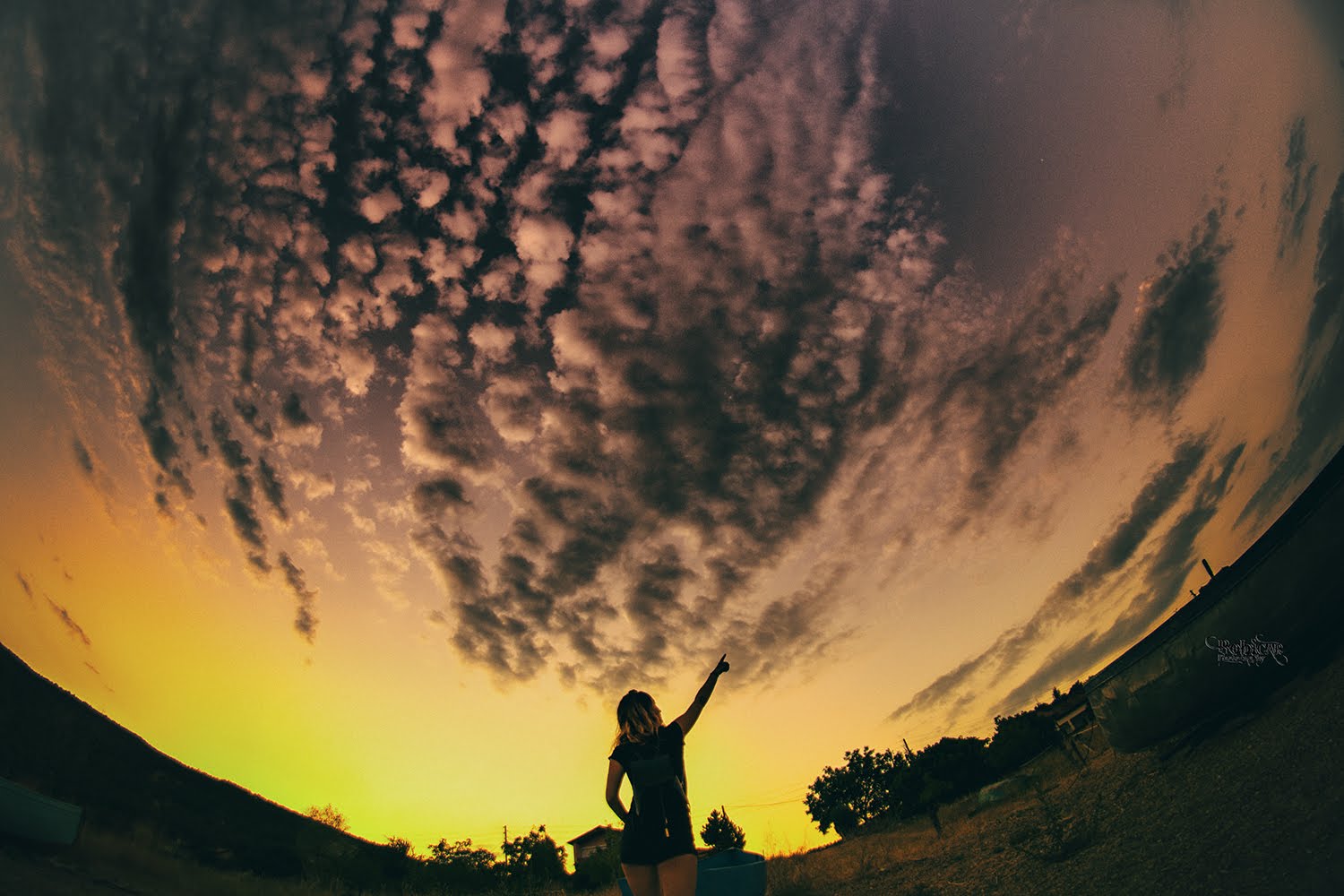 Girl Pointing to Venus